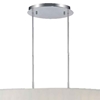 Picture of 41" 8 Light Drum Shade Chandelier with Chrome finish