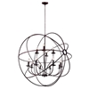 Picture of 42" 12 Light Up Chandelier with Brown finish