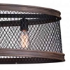 Picture of 43" 5 Light Drum Shade Island Light with Black finish