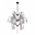 44" 16 Light Down Chandelier with Silver Mist finish