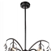 Picture of 44" 16 Light Down Chandelier with Silver Mist finish