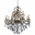 45" 12 Light Up Chandelier with Antique Brass finish