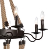 Picture of 45" 8 Light Up Chandelier with Rust finish