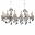 46" 12 Light Up Chandelier with Chrome finish