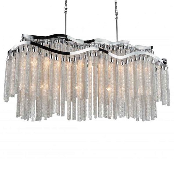 Picture of 47" 12 Light Down Chandelier with Chrome finish