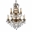 47" 16 Light Up Chandelier with French Gold finish