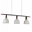 47" 3 Light Pool Table Light with White finish