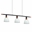 47" 3 Light Pool Table Light with White finish