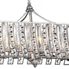 Picture of 48" 10 Light Drum Shade Chandelier with Antique Forged Silver finish