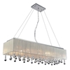 Picture of 48" 17 Light Drum Shade Chandelier with Chrome finish