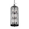 Picture of 48" 9 Light Up Chandelier with Black finish