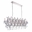 49" 21 Light Candle Chandelier with Chrome finish