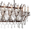 Picture of 49" 21 Light Up Chandelier with Light Brown finish