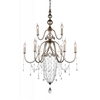 Picture of 49" 9 Light Up Chandelier with Speckled Nickel finish