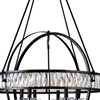 Picture of 53" 6 Light  Chandelier with Black finish