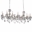 54" 14 Light Up Chandelier with Pearl White finish