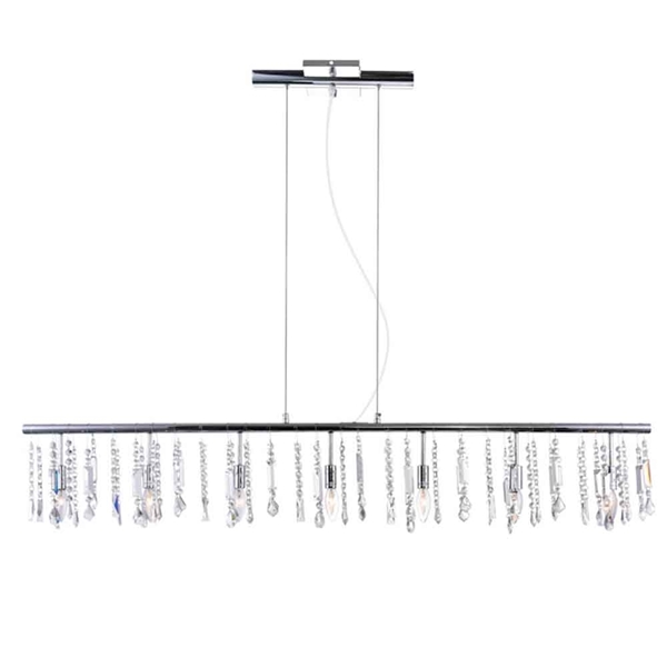 Picture of 54" 7 Light Down Chandelier with Chrome finish