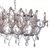 Picture of 58" 24 Light Candle Chandelier with Chrome finish