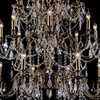 Picture of 59" 24 Light Up Chandelier with Antique Brass finish