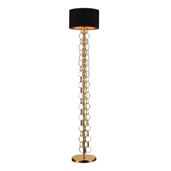 60" 1 Light Floor Lamp with Gold finish
