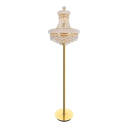 68" 8 Light Floor Lamp with Gold finish