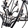 Picture of 69" 12 Light  Chandelier with Black finish