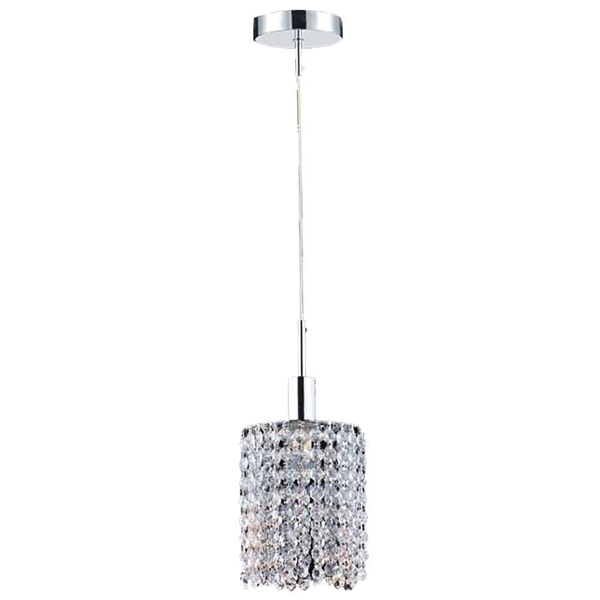 Picture of 7" 1 Light Down Mini Pendant with Chrome finish