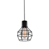Picture of 8" 1 Light Down Mini Pendant with Black finish