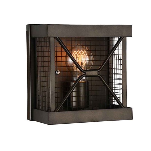 Picture of 8" 1 Light Wall Sconce with Light Brown finish