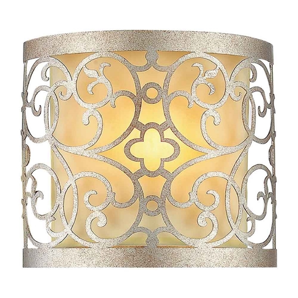 Picture of 8" 1 Light Wall Sconce with Rubbed Silver finish