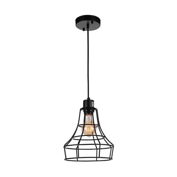 Picture of 9" 1 Light Down Mini Pendant with Black finish