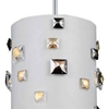 Picture of 9" 2 Light Drum Shade Mini Pendant with White finish